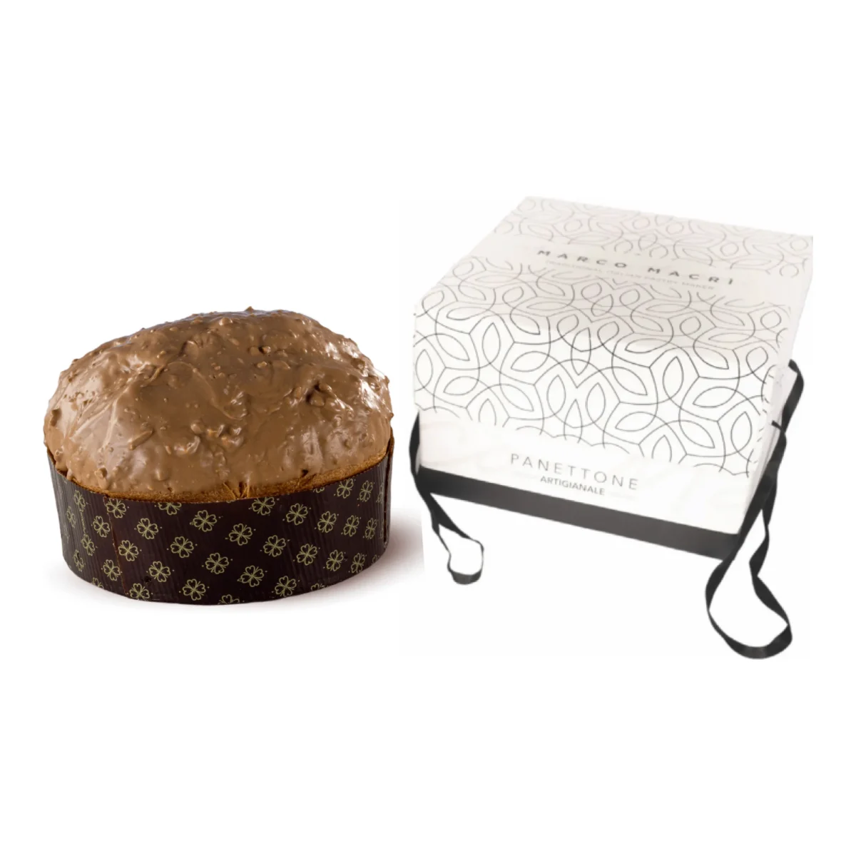 Camella - Panettone artigianale al caramello salato, cioccolato fondente e uvetta al rum di Marco Macrì